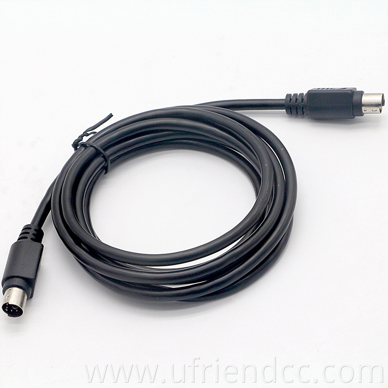 Custom Shiled Male To Male Female 5 6 8 9 10 Mini Pin Din Extension Cable